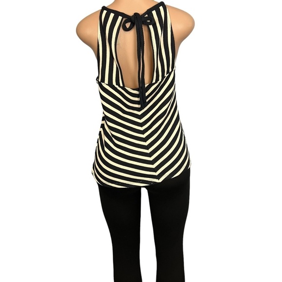3/$30 🍂 Maeve Anthropologie Navy and White Knit Halter Tank - Picture 7 of 9